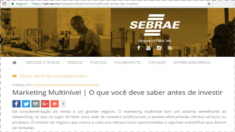 Marketing Multinível Sebrae MS